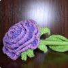 Crochet crochet roses with a description